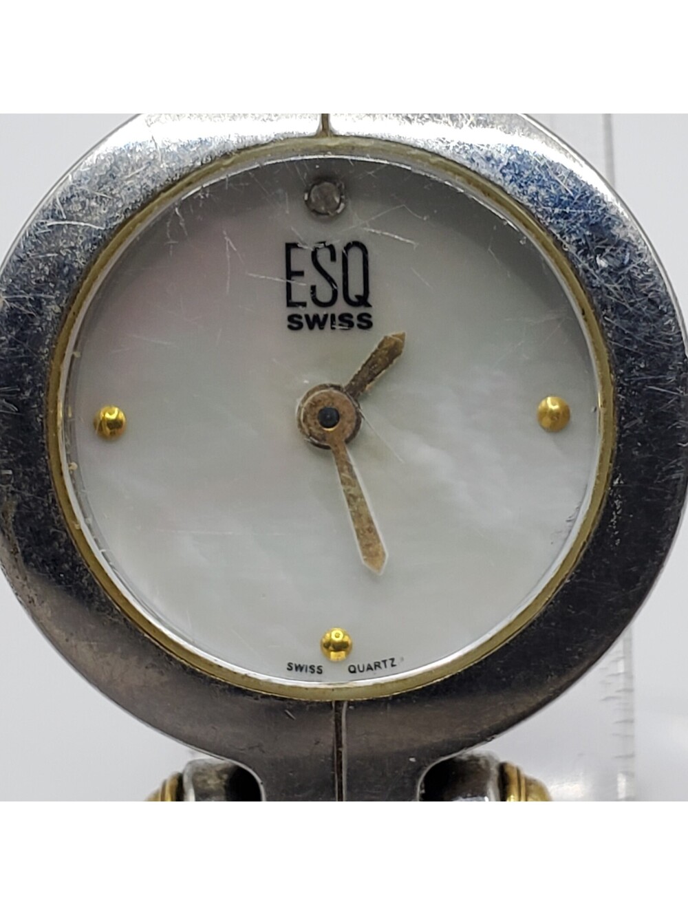 ESQ Swiss Quartz Watch Women MOP Dial For Parts Or Repair - Picture 3 of 16